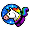 Rainbow Space Unicorn