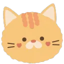 orange cat face