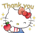 hello kitty says thank you