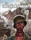 english or spanish