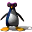 linux tux penguin dance