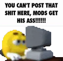 you can't post that shit