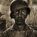 1000 yard stare (white/black)