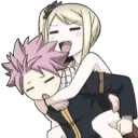 Lucy Riding Natsu