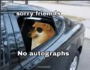 No autographs