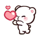 bear kiss love