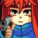 Madeline with gun