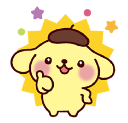 cute thumbs up pompurin sanrio