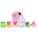 Mama Birb with bebes