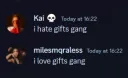 hate and love gifts