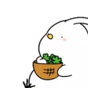 duck throwing clovers