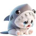sad cat shark