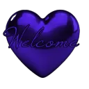 purple welcome
