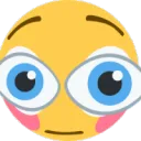 cursed blushing emoji