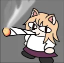neko cat smoke