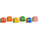 Colorful Pac Man Enemies