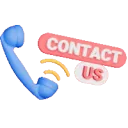 3D Contact Us with Phone