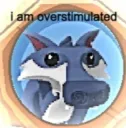overstimulated wolf
