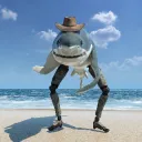 cowboy shark /aquamarine