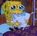 spongebob crying