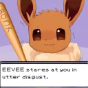 Eevee stares at you