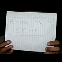 Allow me to speak