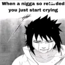 Sasuke crying