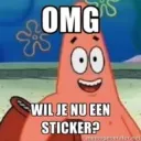 Wil je nu een sticker
