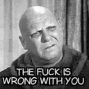 Wtf is wrong with you 