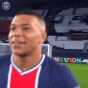 mbappe thumbs up