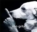 não grita