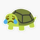 verdrietige schildpad 