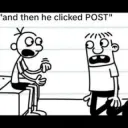 and then he clicked POST