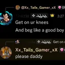 Zix owning tails