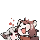 Hug Love Cuddle Hearts Foxy