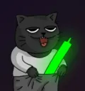 Green Candle Cat