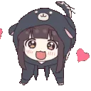 Cute excited