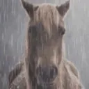 Sad horse