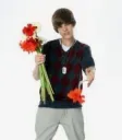 justin giving you flowers