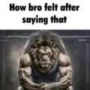 Howbrofeltsayingthat