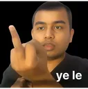 middle finger alakh