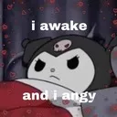 im kuromi awake hello kitty