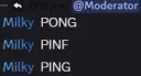 milky gets pinged