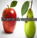 birne und apfel