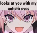 autistic eyes