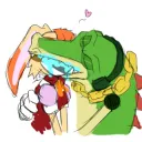 WHY IS SHE IN HIS MOUTH?!