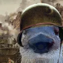 Thousand-yard stare otter