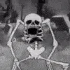 scary skeleton 