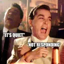 It's quiet bro