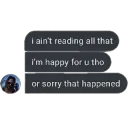 NotReadingHappySorry